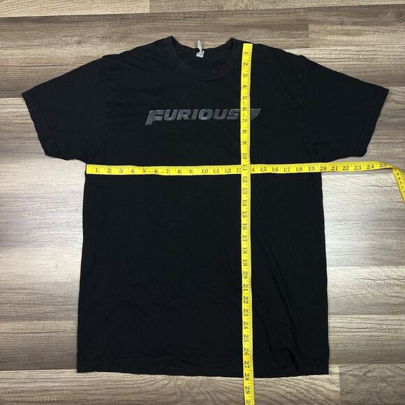 Fast & Furious 7 Movie Trailer Promo T Shirt Double Sided Graphic Men’s Large - Picture 3 of 8